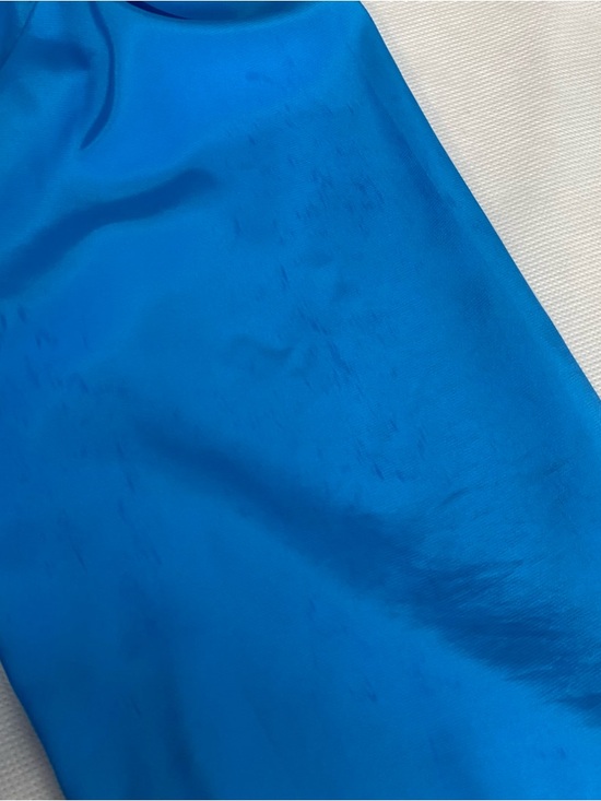 Vtg Jessica West Blouse Tuxedo Ruffle Button Down Blue Blouse Sz 16 Fairycore - Picture 16 of 16